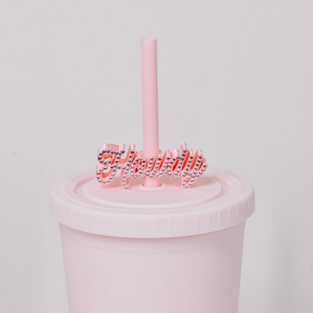 Howdy Straw Charm