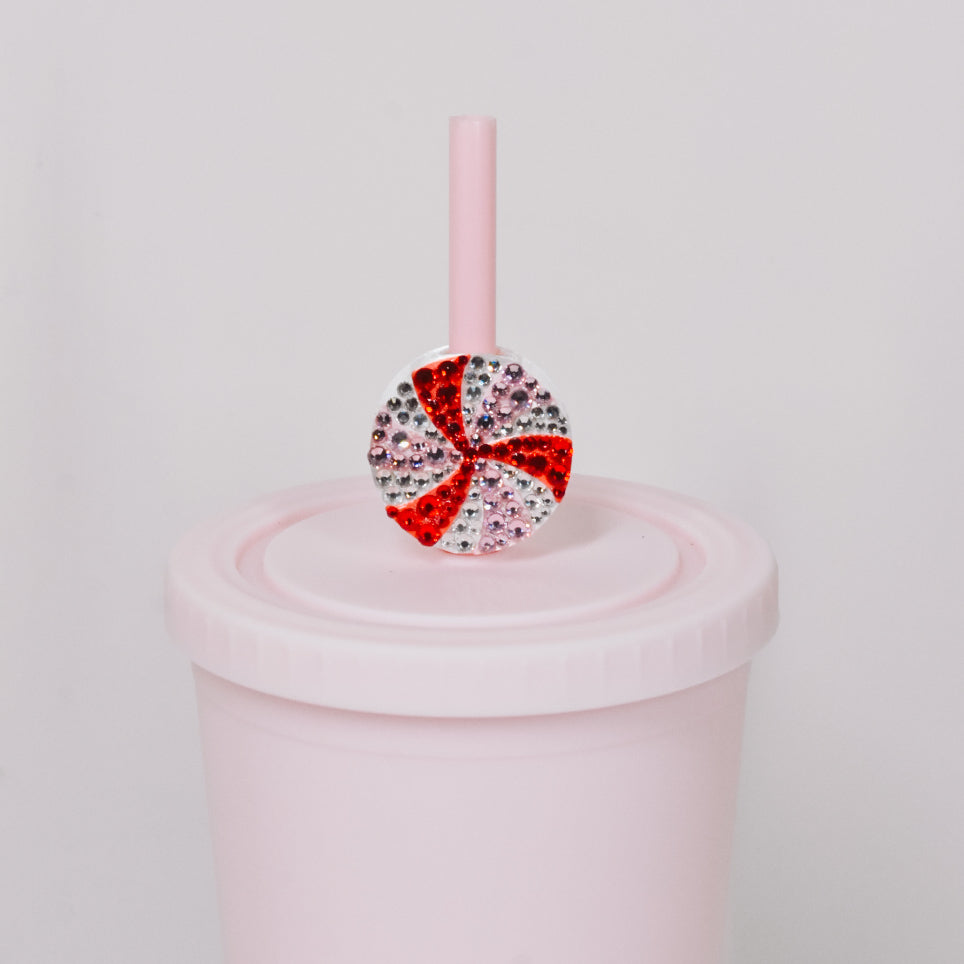 Peppermint Straw Charm