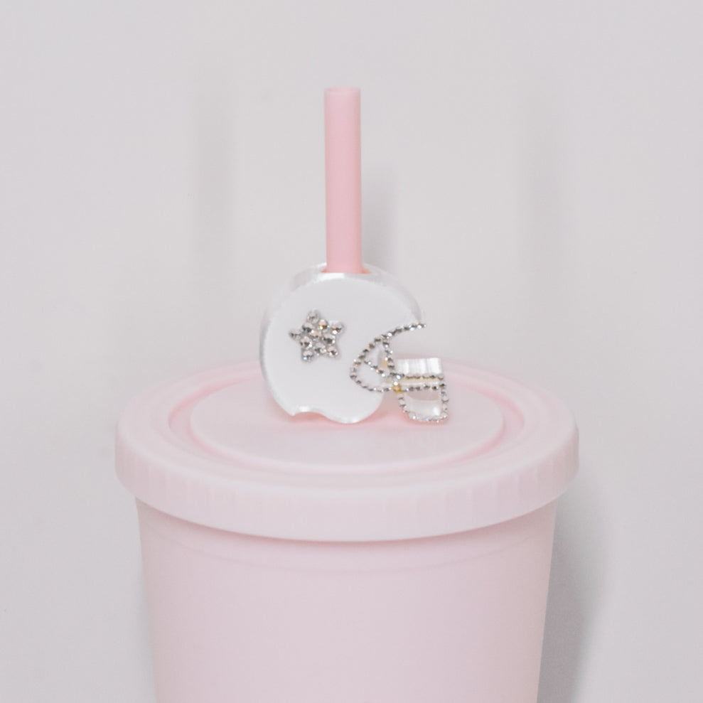 Football Helmet Straw Charm