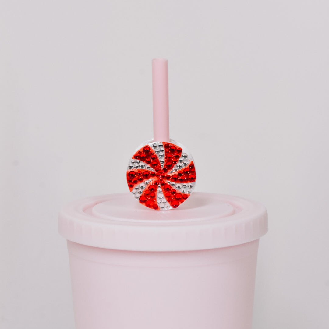 Peppermint Straw Charm