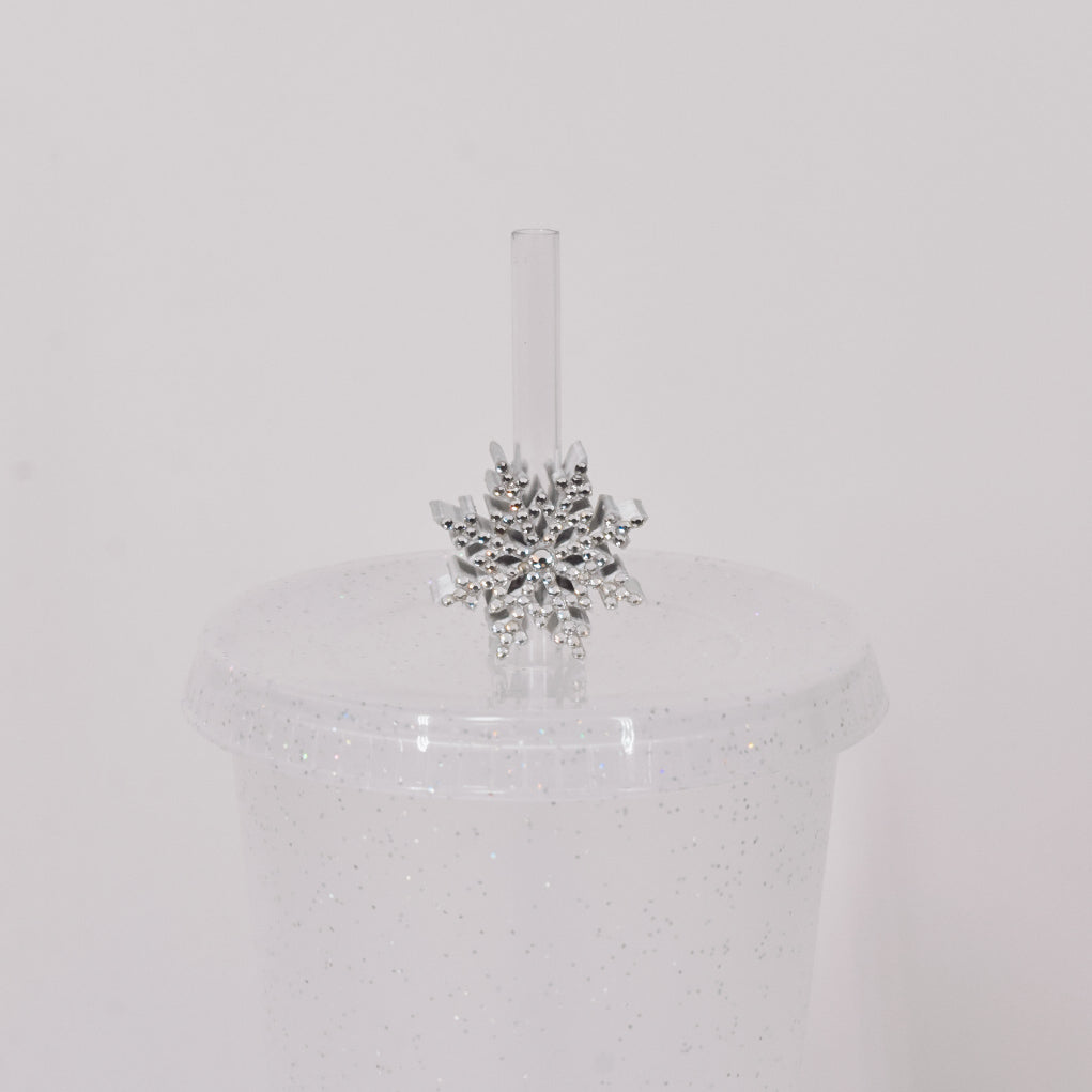 Snowflake Straw Charm