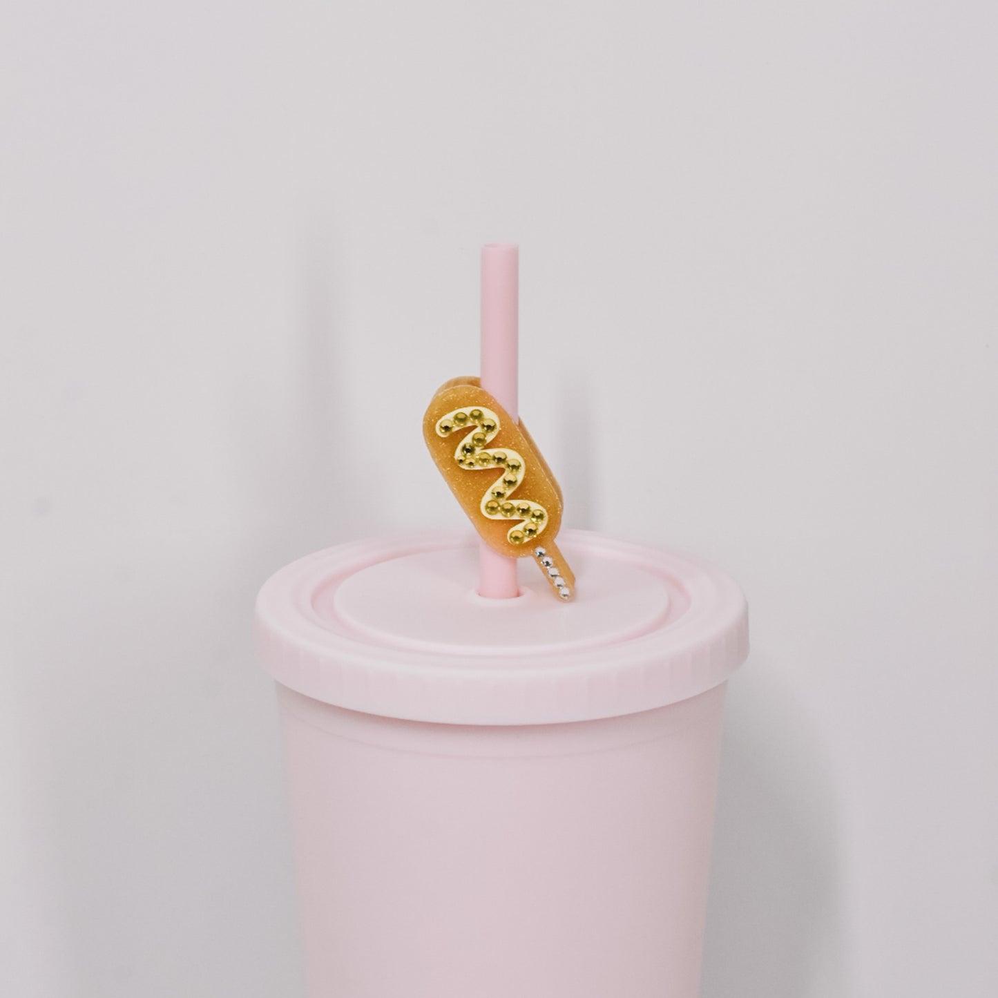 Corndog Straw Charm