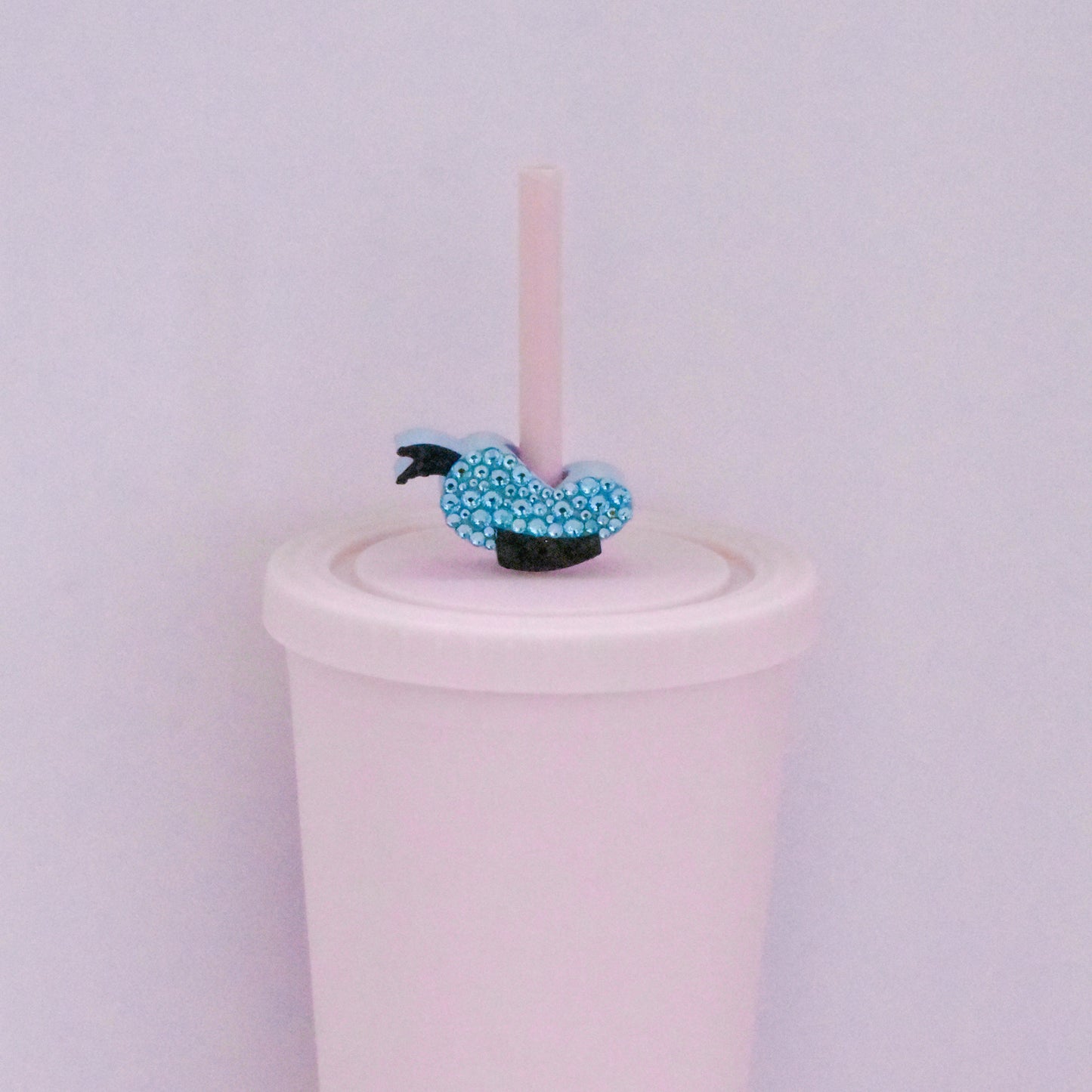 Mr. Duck Straw Charm