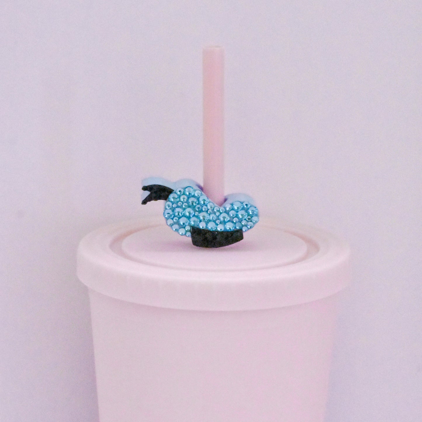 Mr. Duck Straw Charm