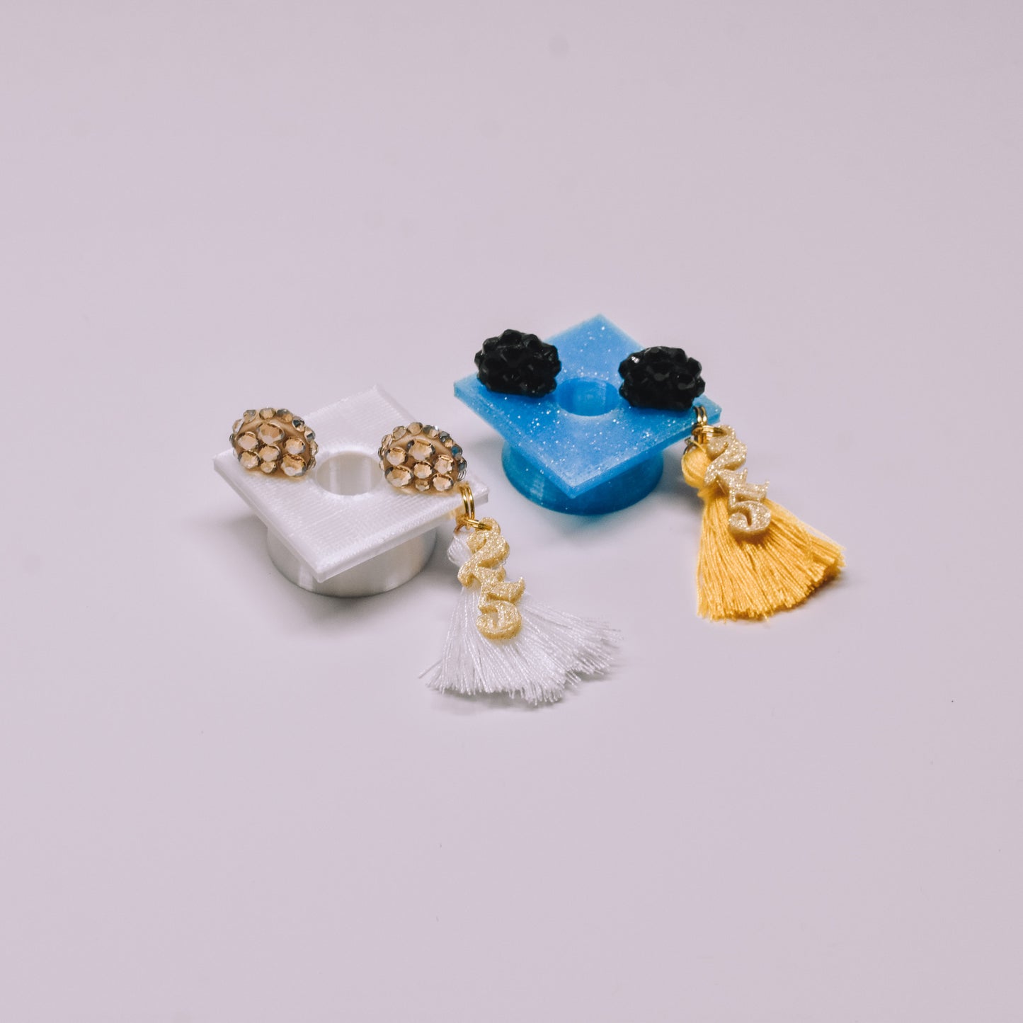 Ears Grad Cap Straw Charm