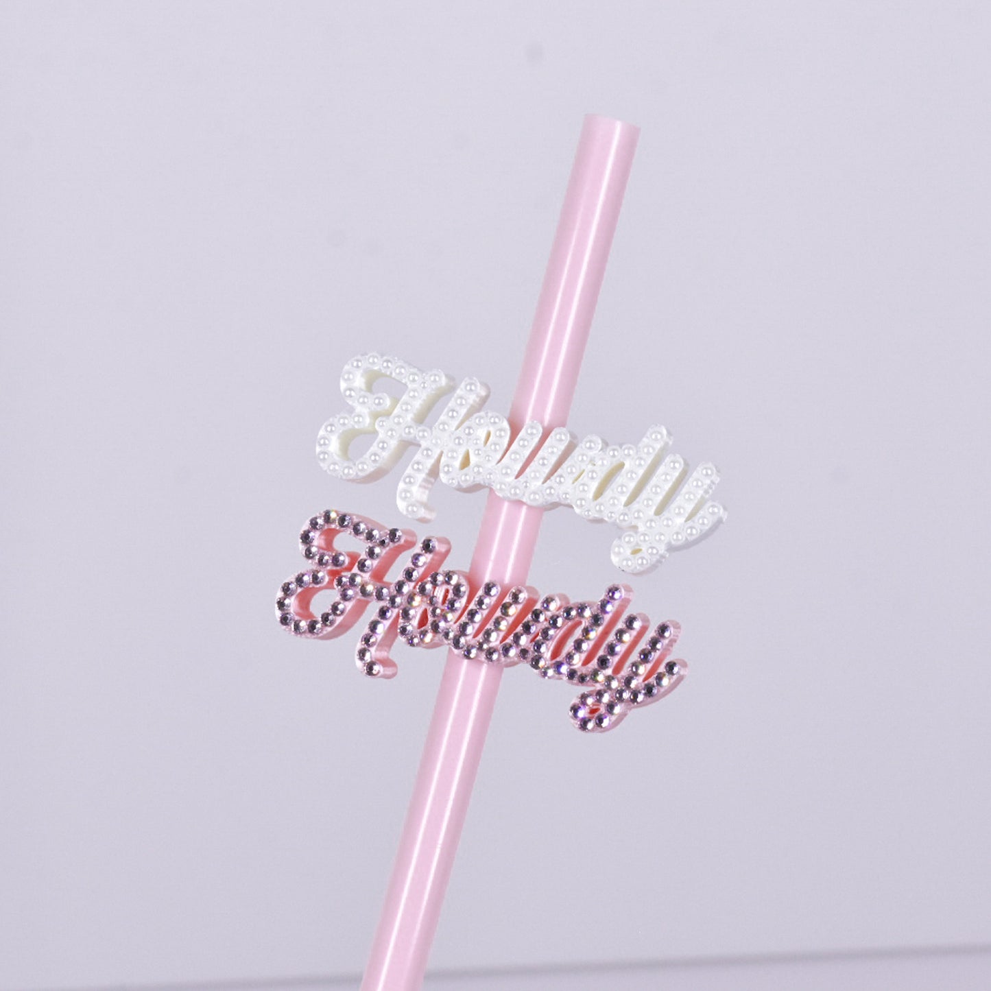 Howdy Straw Charm
