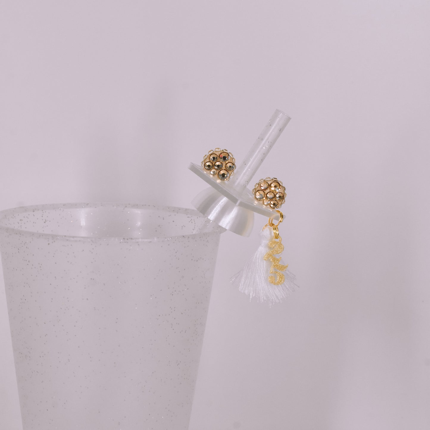 Ears Grad Cap Straw Charm