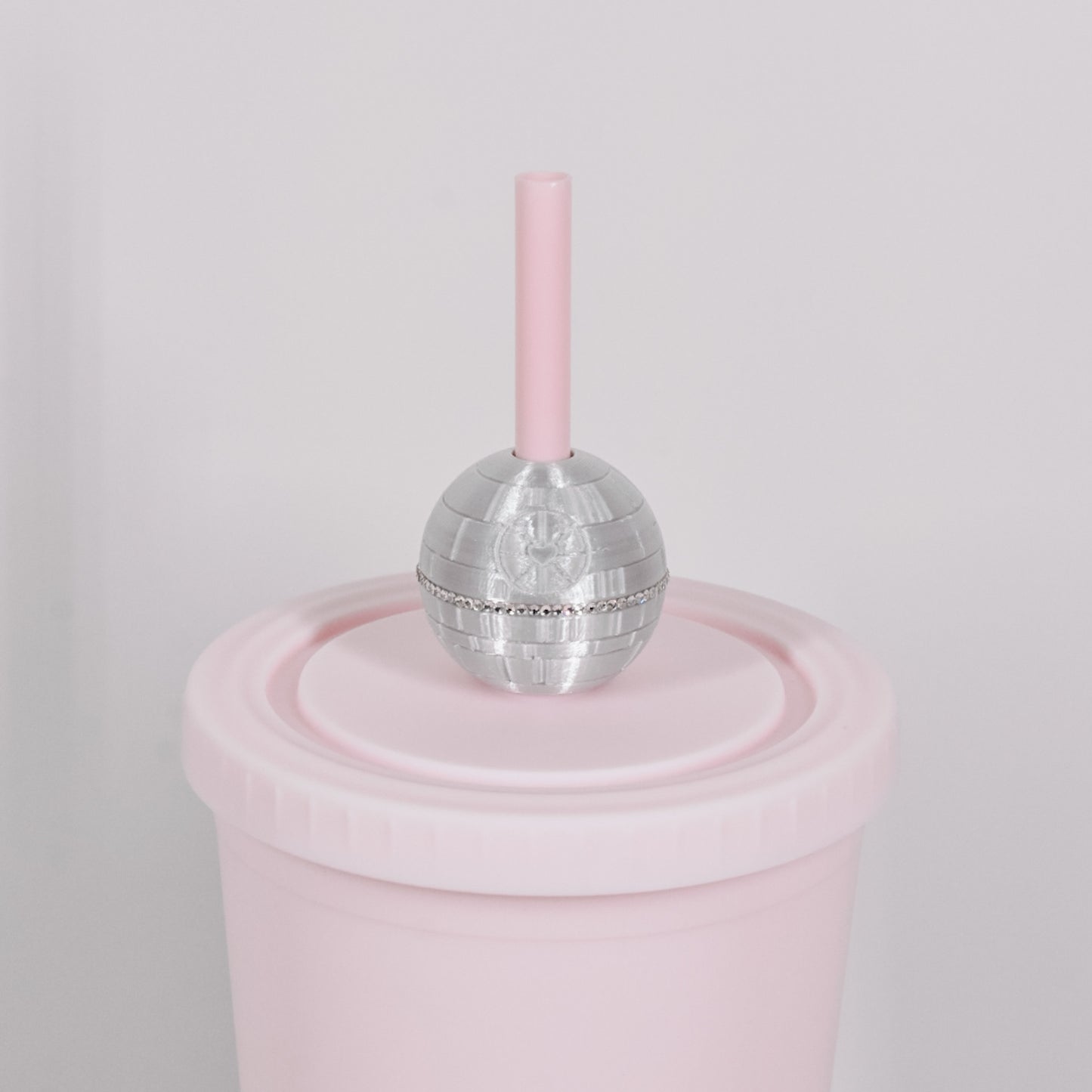 3D Moon Base Straw Charm