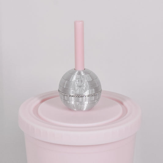 3D Moon Base Straw Charm