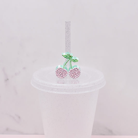 Cherry Straw Charm