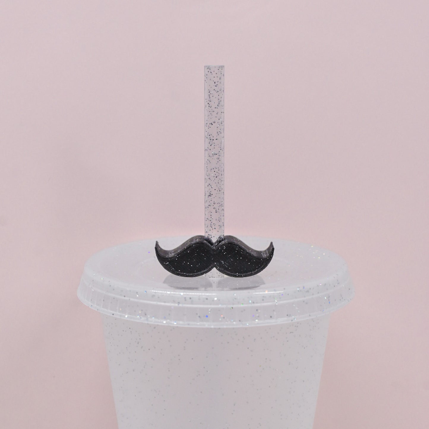 Mustache Straw Charm