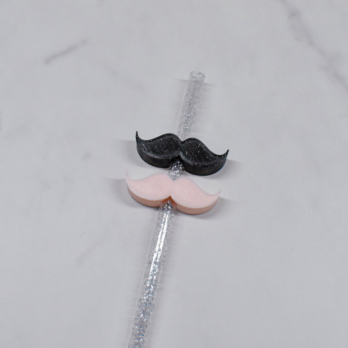Mustache Straw Charm