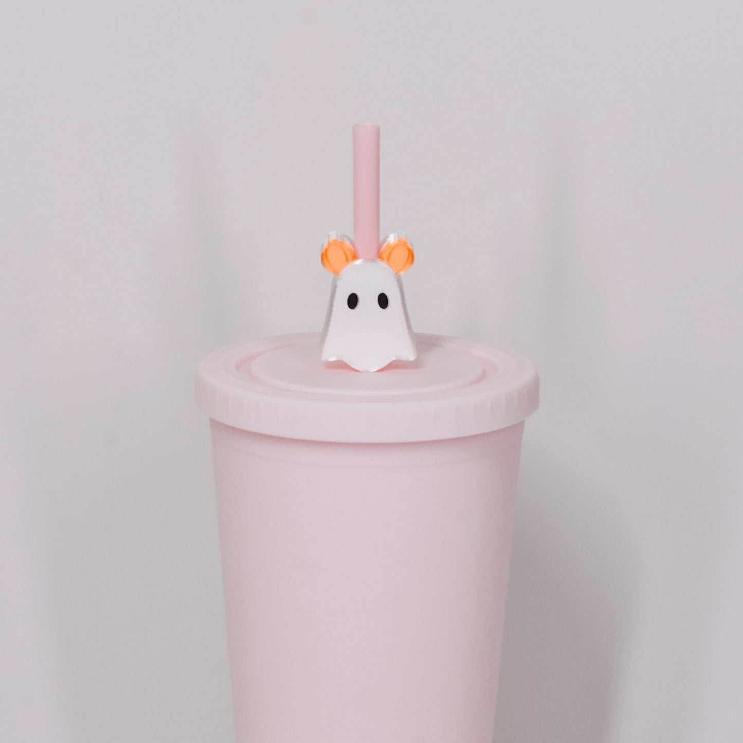 Pumpkin Ears Ghostie Straw Charm