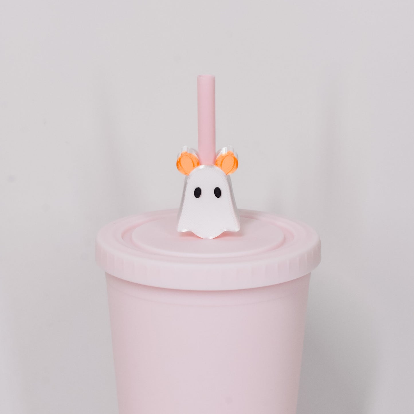 Pumpkin Ears Ghostie Straw Charm
