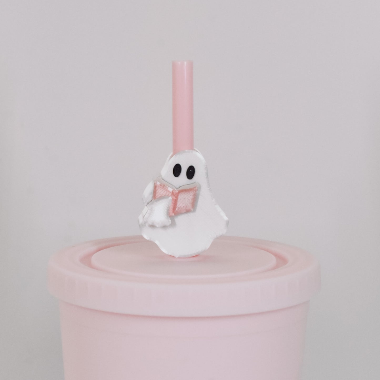 Bookish Ghostie Straw Charm