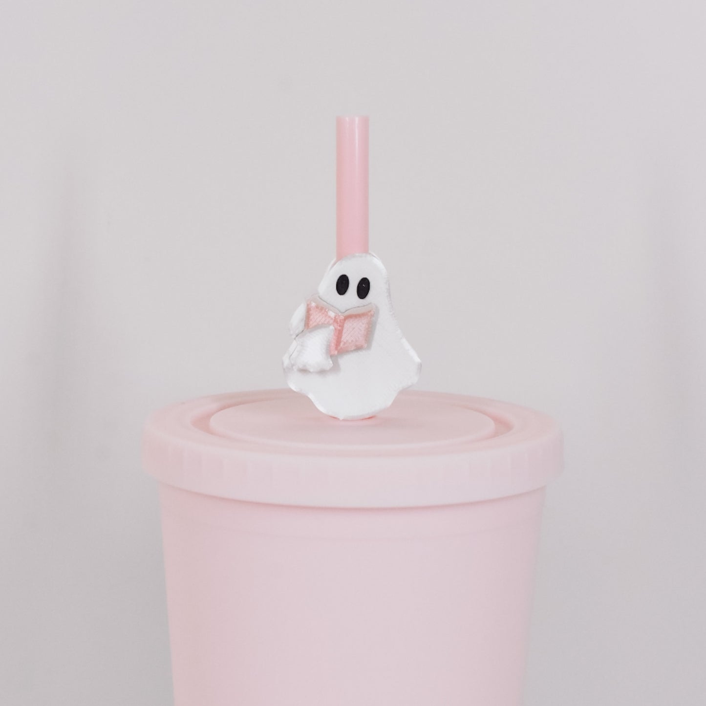 Bookish Ghostie Straw Charm