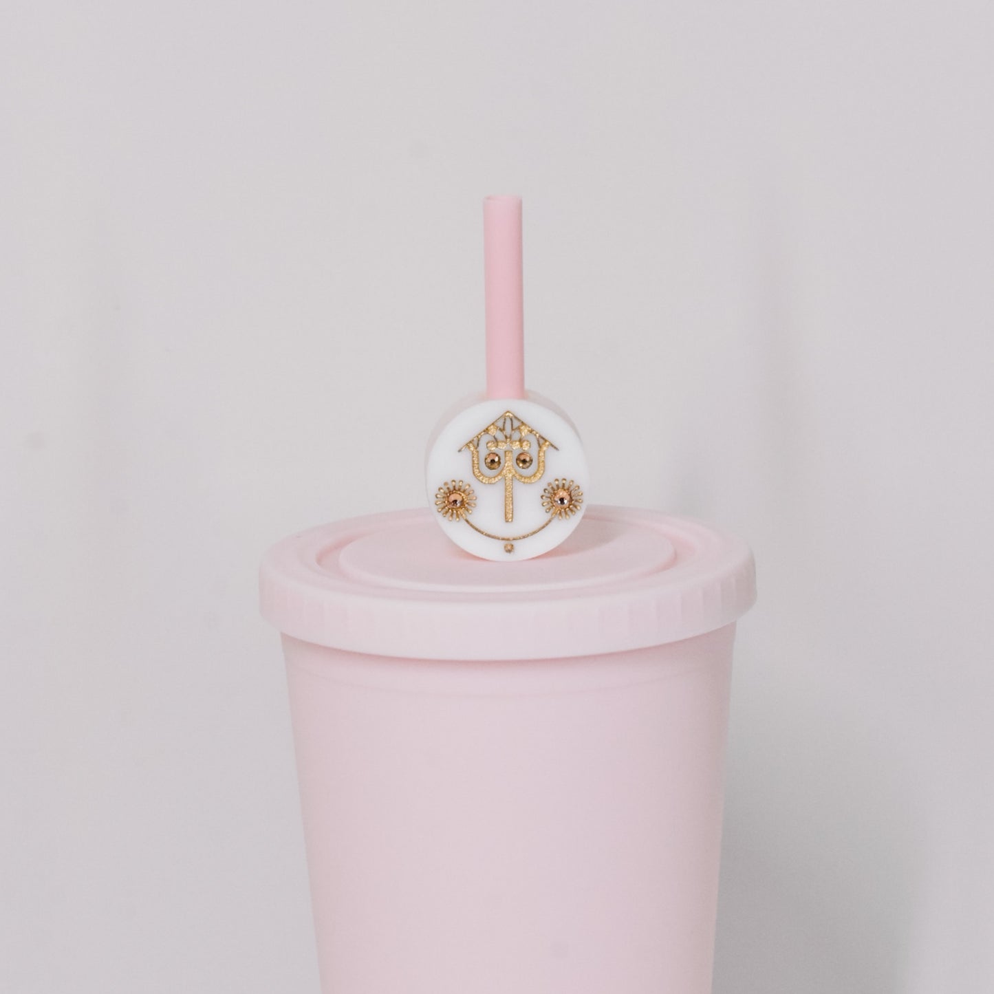 Park Clock Straw Charm
