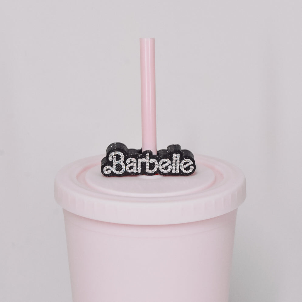 Barbelle Straw Charm