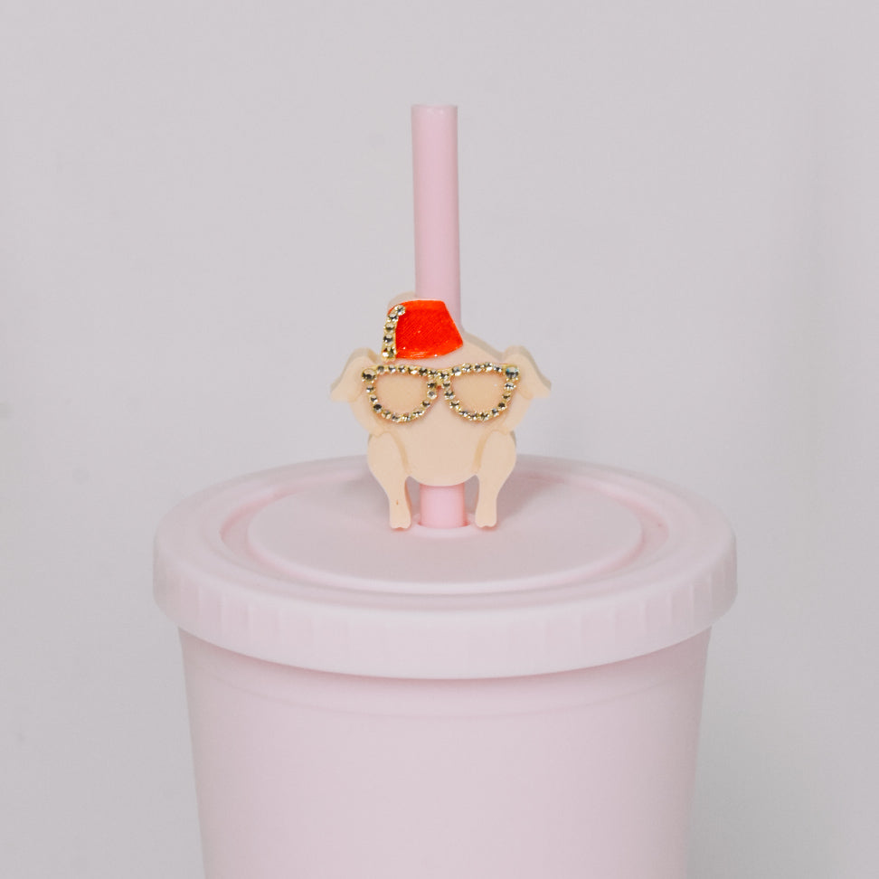 Friendly Turkey Straw Charm