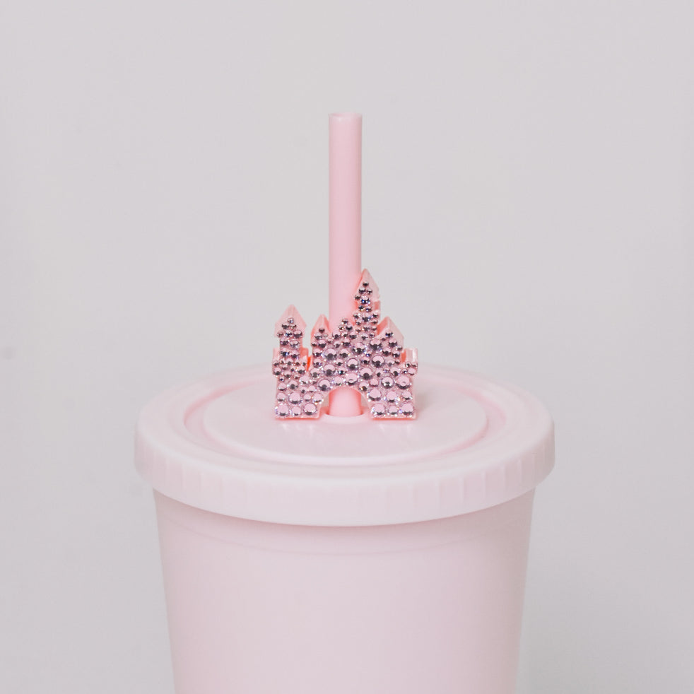 Crystal Castle Straw Charm