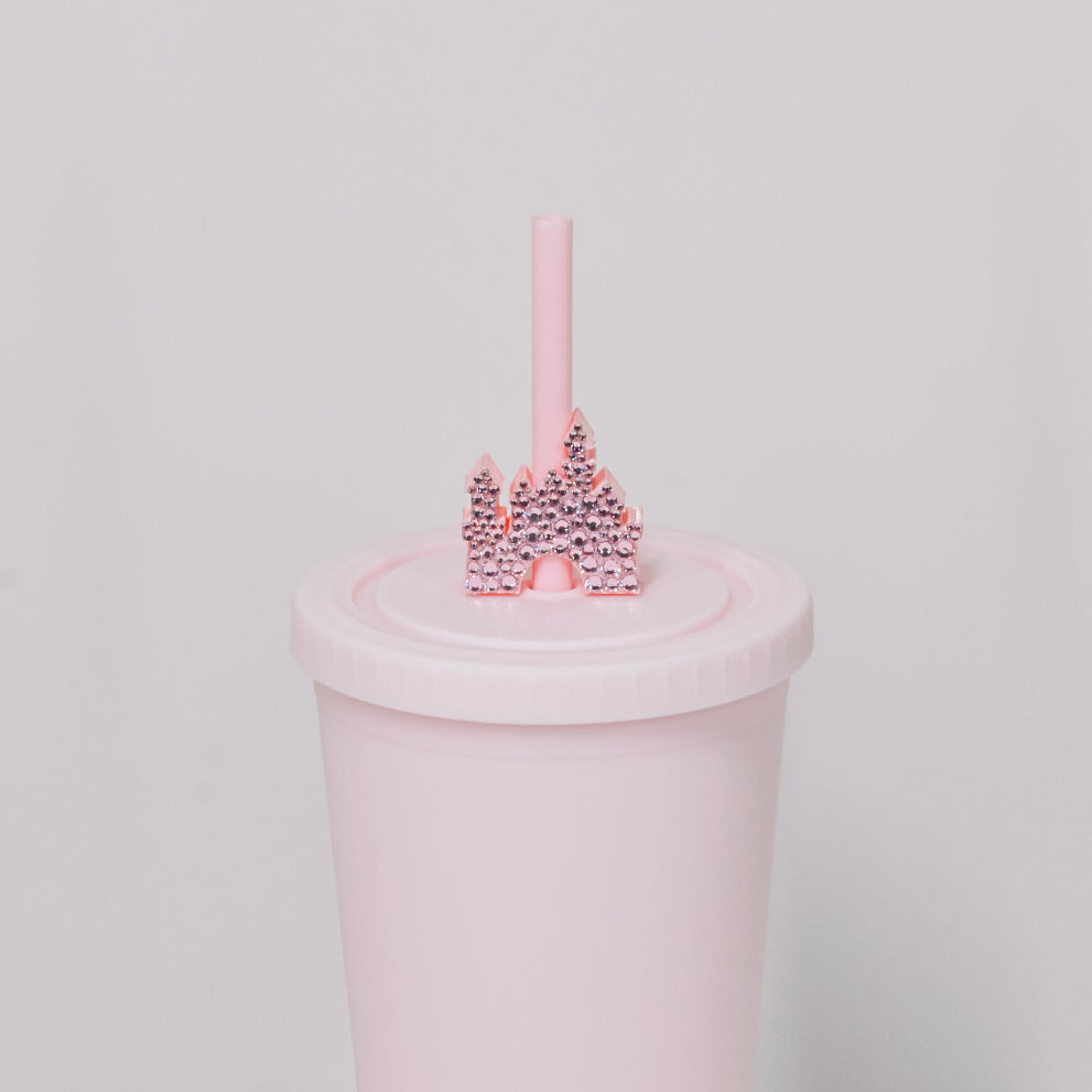 Crystal Castle Straw Charm