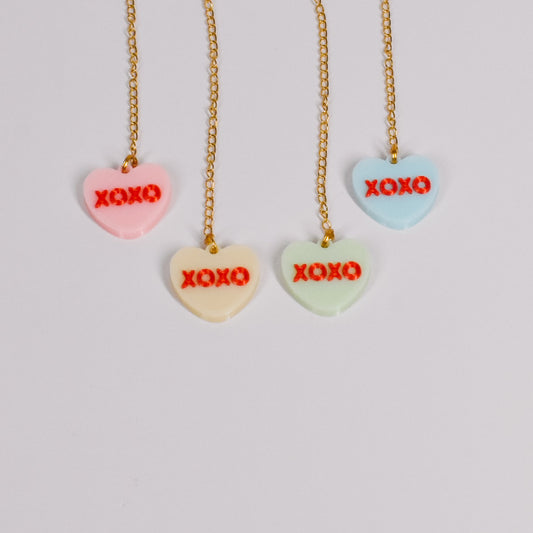 XO Heart Handle Charm