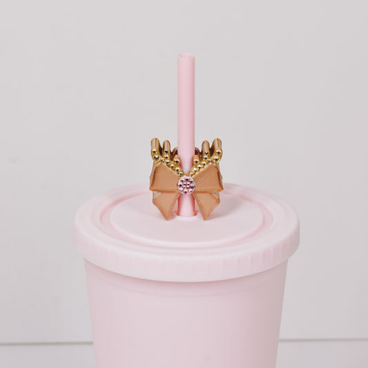 Reindeer Bow Straw Charm