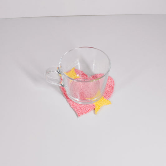 Sparkly Heart Rug Coaster