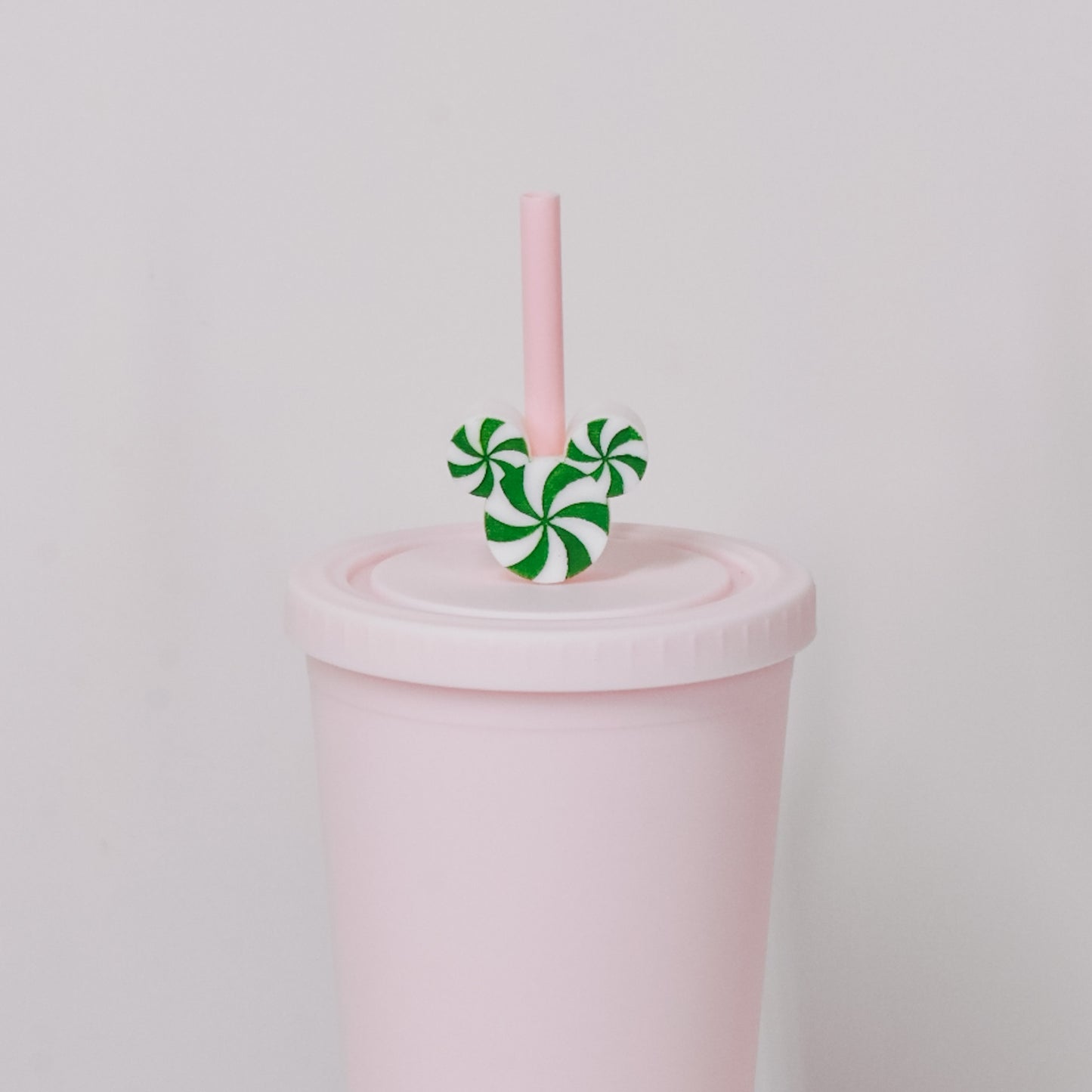 Ears Peppermint Straw Charm