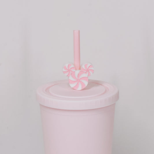 Ears Peppermint Straw Charm