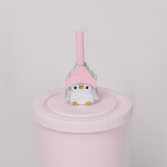 Penguin Straw Charm