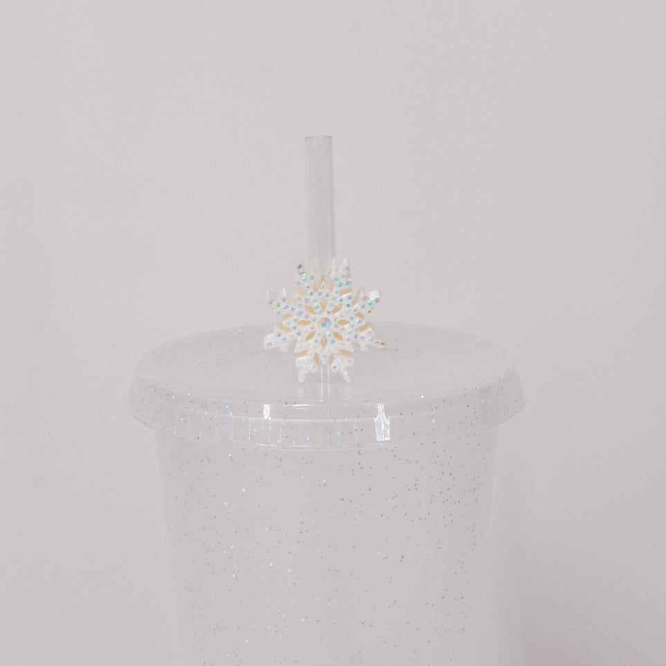 Snowflake Straw Charm