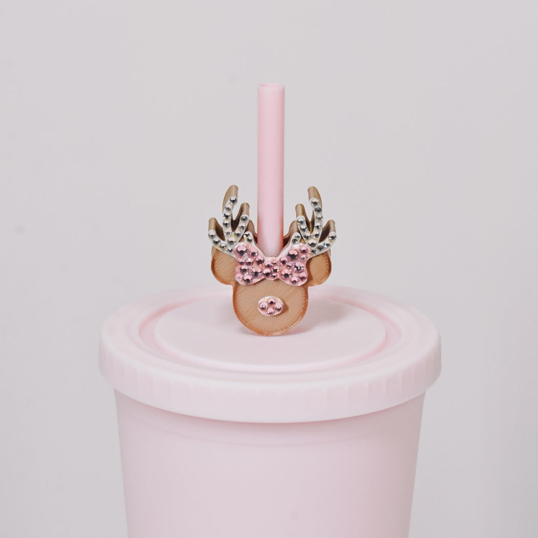 Ears Reindeer Straw Charm