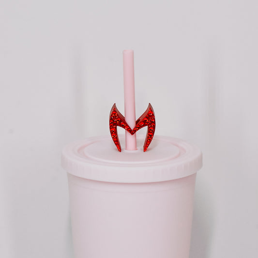 Red Witch Straw Charm