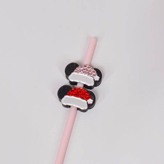 Ears Santa Straw Charm