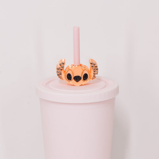 Pumpkin Experiment Straw Charm