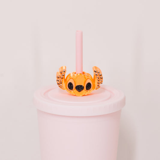 Pumpkin Experiment Straw Charm