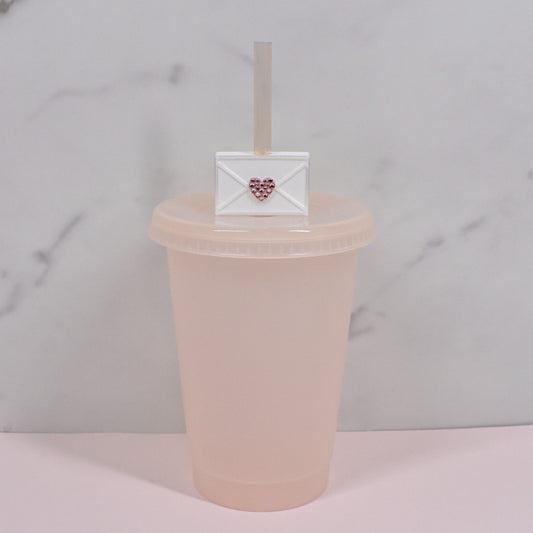 Love Letter Straw Charm