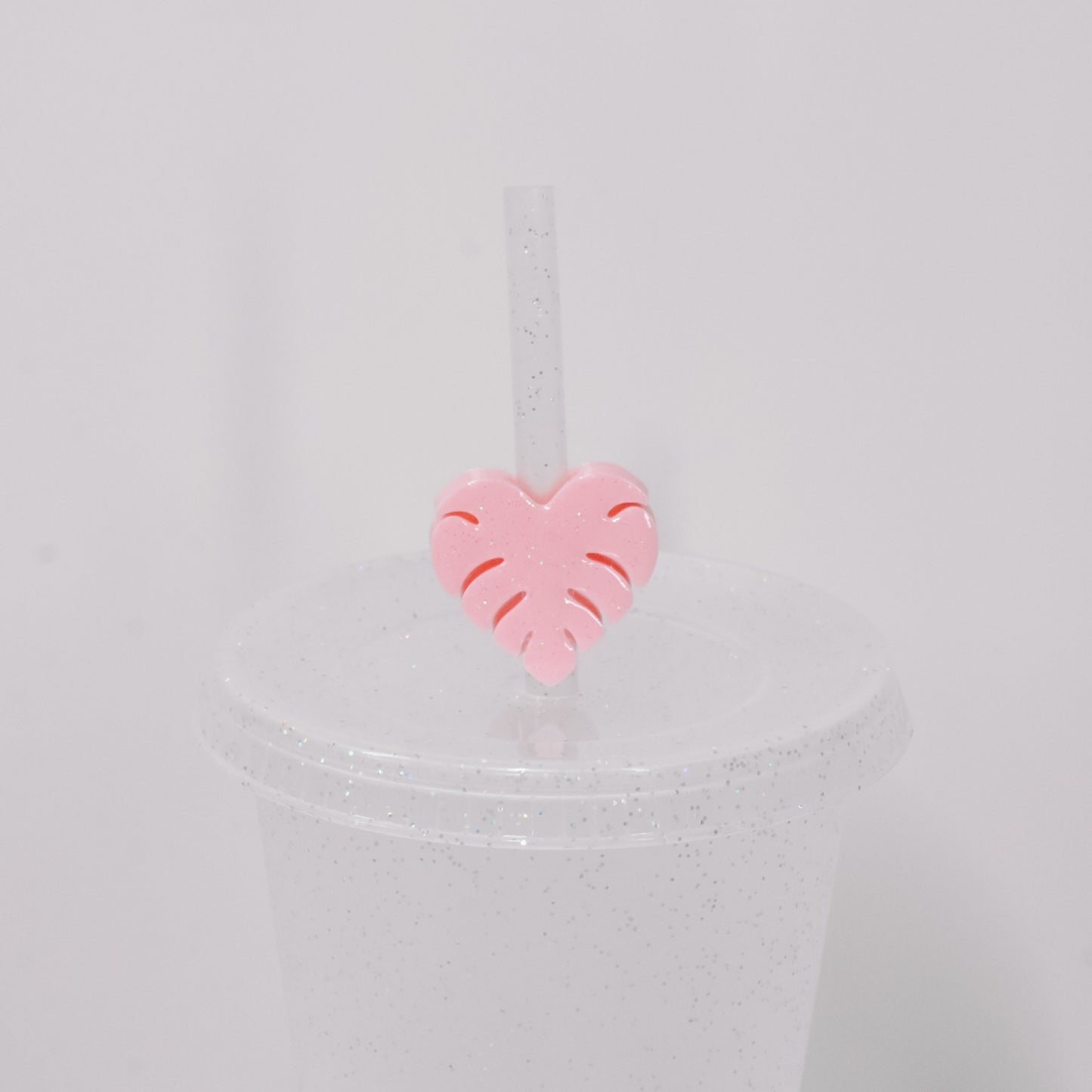 Monstera Straw Charm