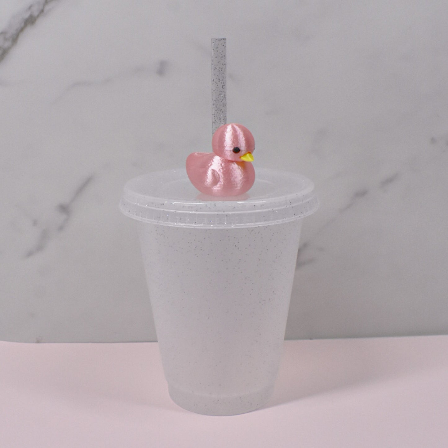 Rubber Ducky Straw Charm