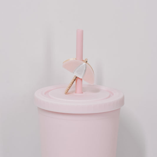 Beach Umbrella Straw Charm