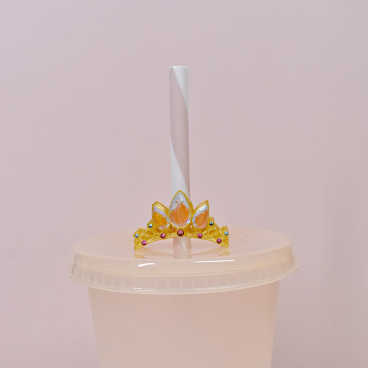 Goldie Tiara Straw Charm