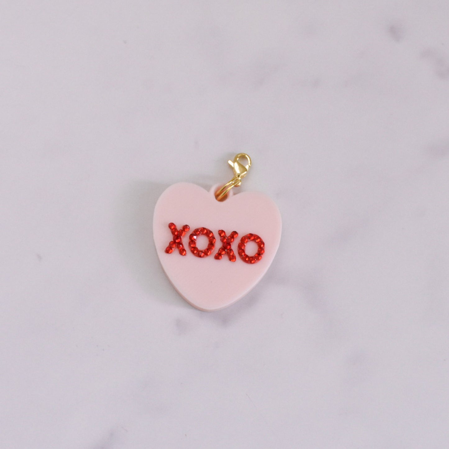 XO Heart Tea Charm