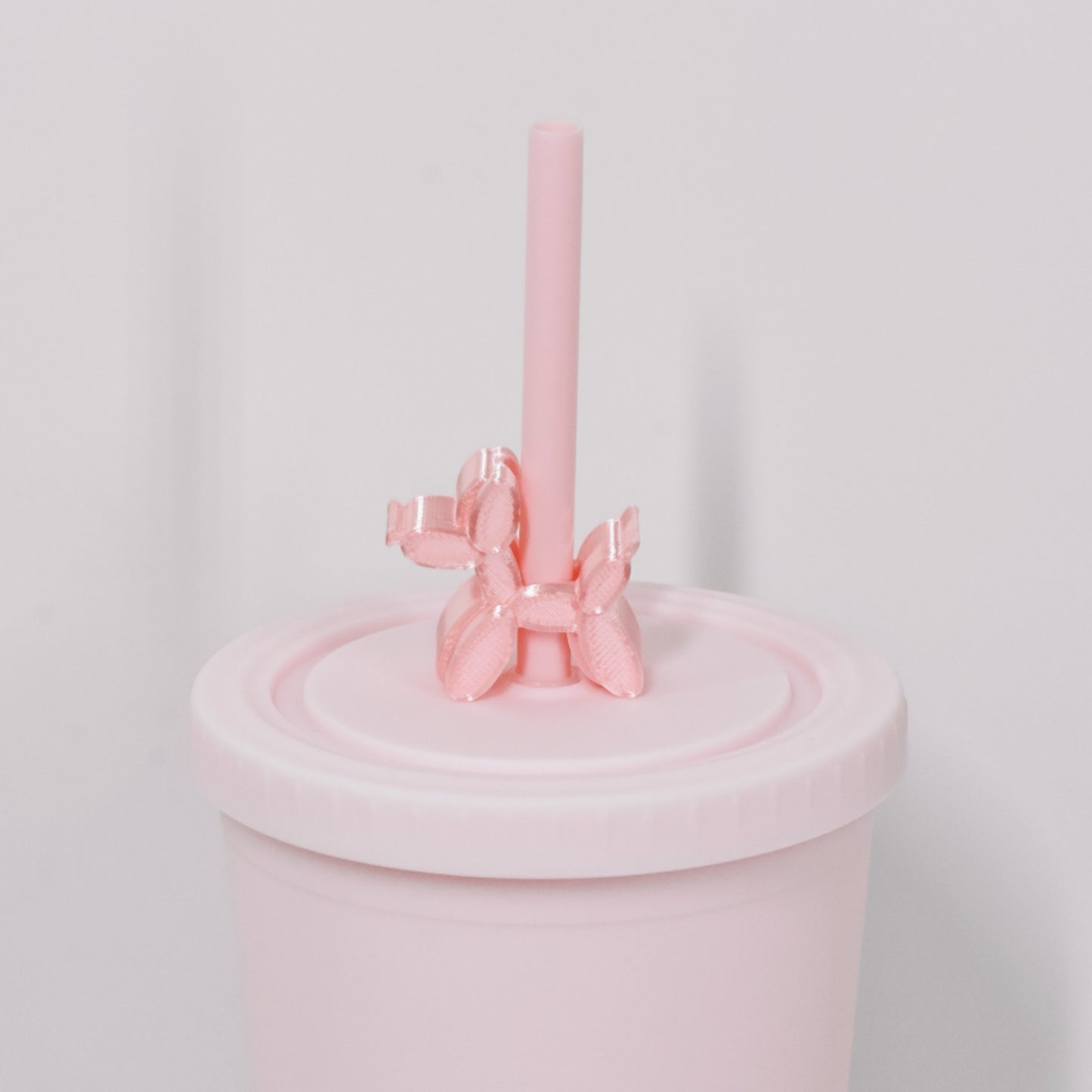 Dog Balloon Straw Charm