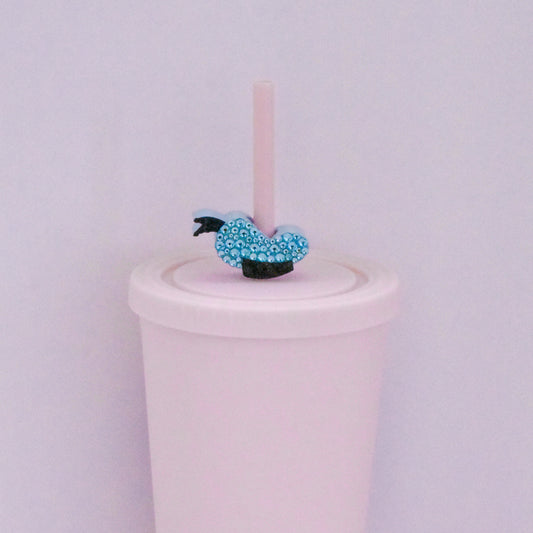Mr. Duck Straw Charm