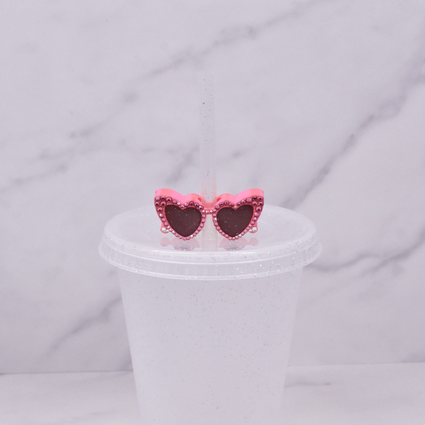 Heart Sunnies Straw Charm