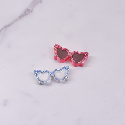 Heart Sunnies Straw Charm