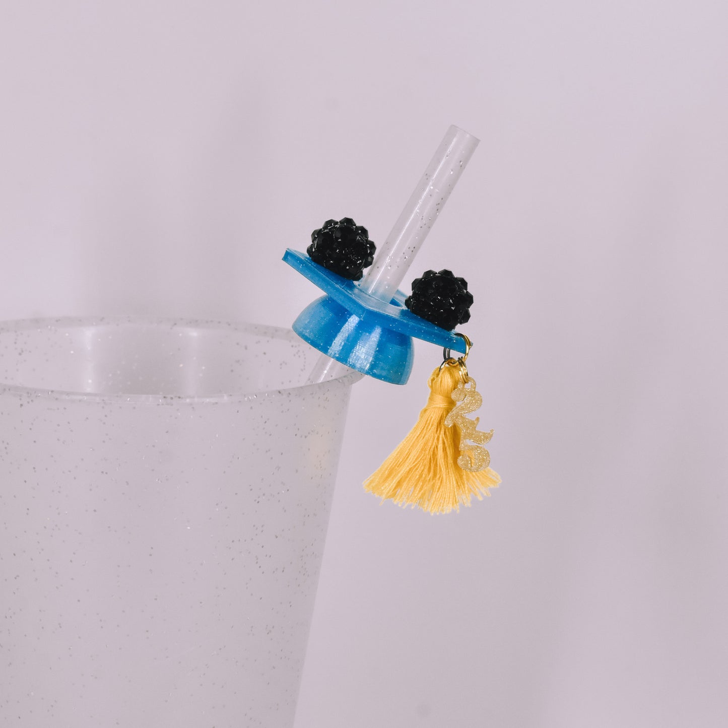 Ears Grad Cap Straw Charm