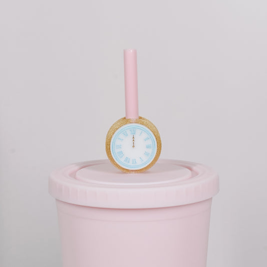 Midnight Straw Charm