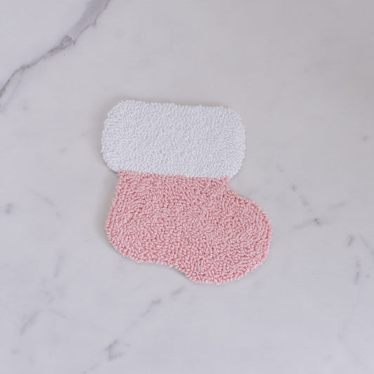 Christmas Stocking Rug Coaster